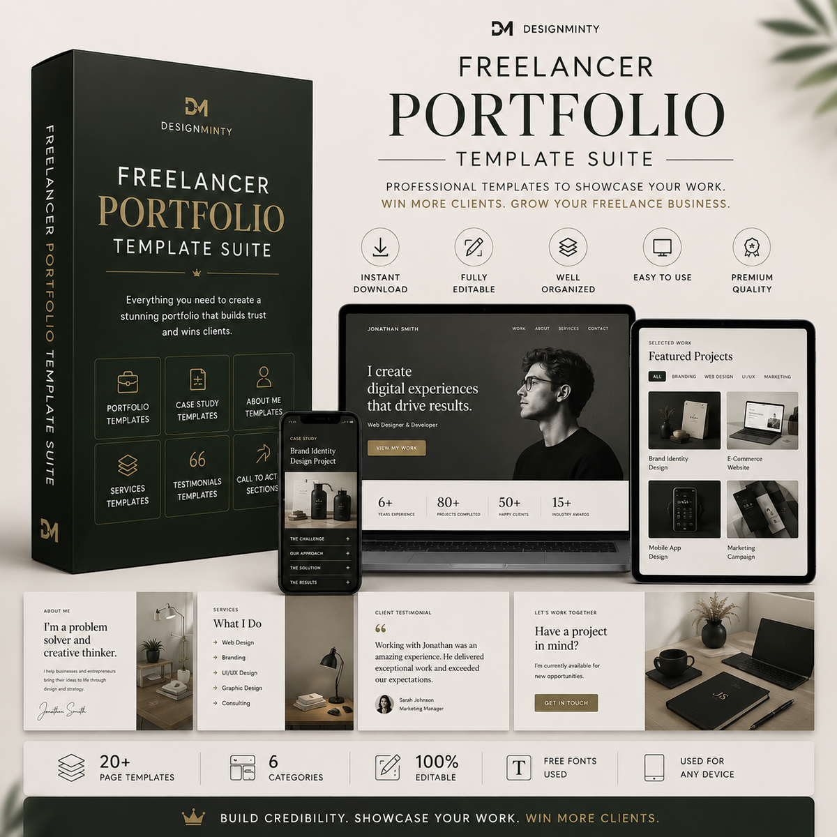 Freelancer Portfolio Template Suite