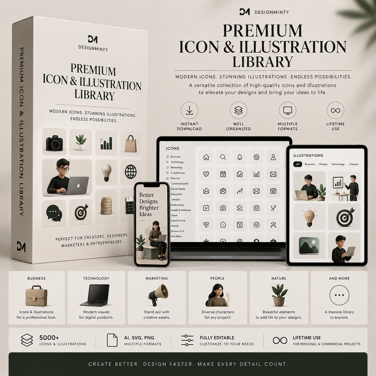 Premium Icon & Illustration Library